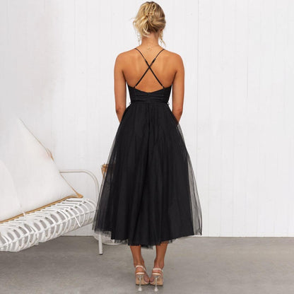 Norvielle Damen Mittelkleid Elegantes Partykleid