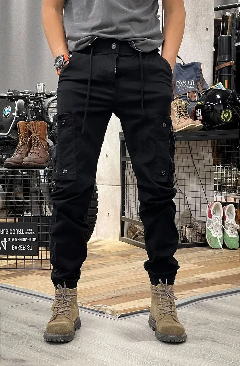 Norvielle Herren Cargo-Hose Stretchig mit Taschen