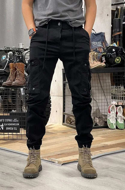 Norvielle Herren Cargo-Hose Stretchig mit Taschen
