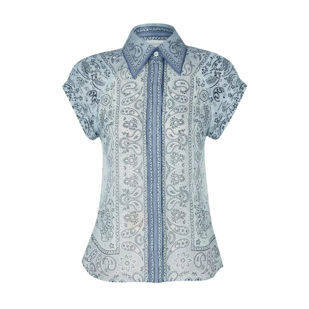 Damen Zweiteiler Paisley Bluse Maxi Rock Elegant