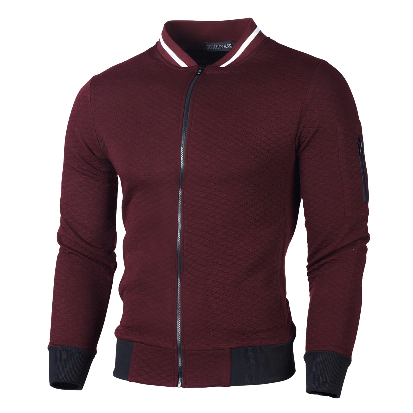 Herren Cardigan Langärmelig Schlank Schwarz - Norvielle