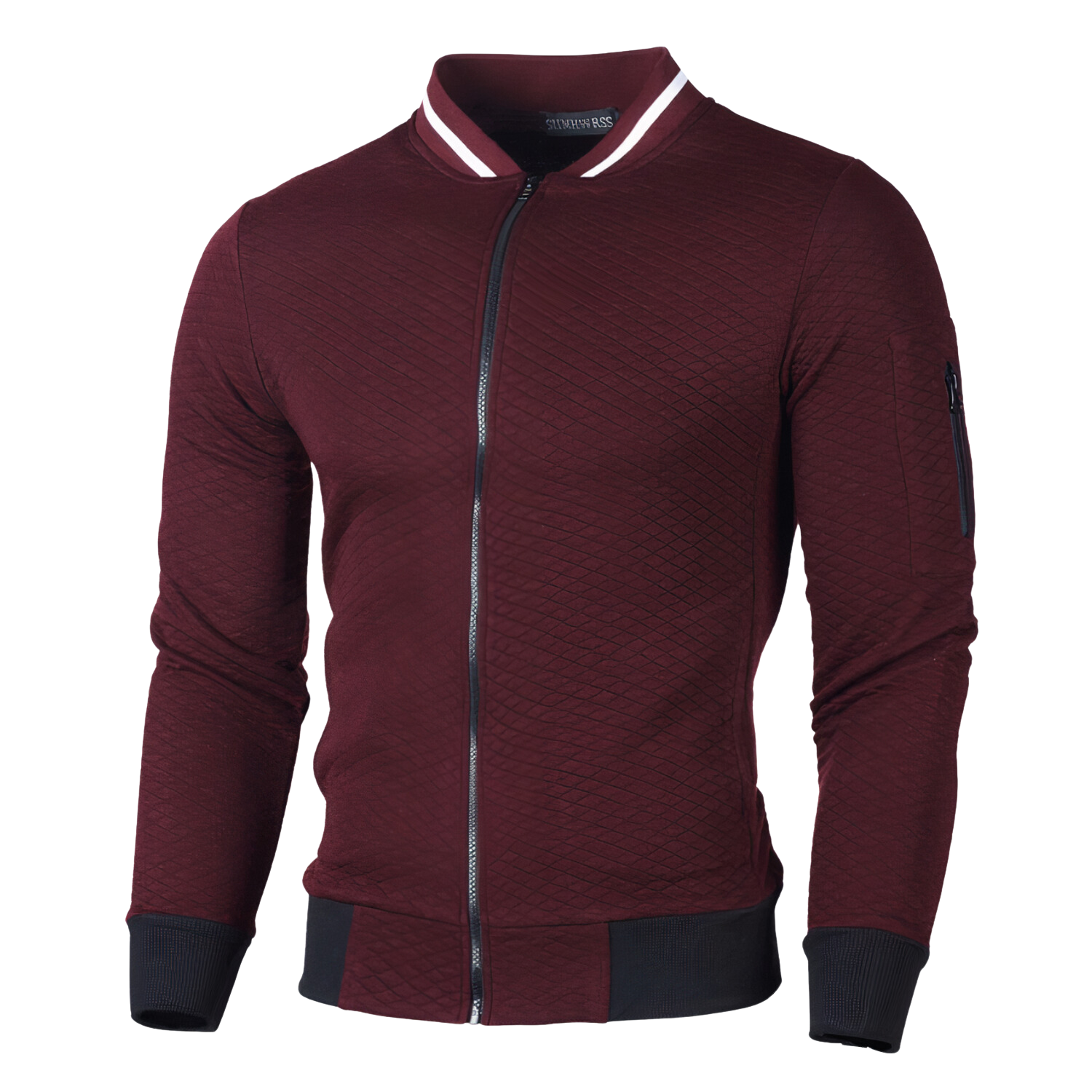Herren Cardigan Langärmelig Schlank Schwarz - Norvielle