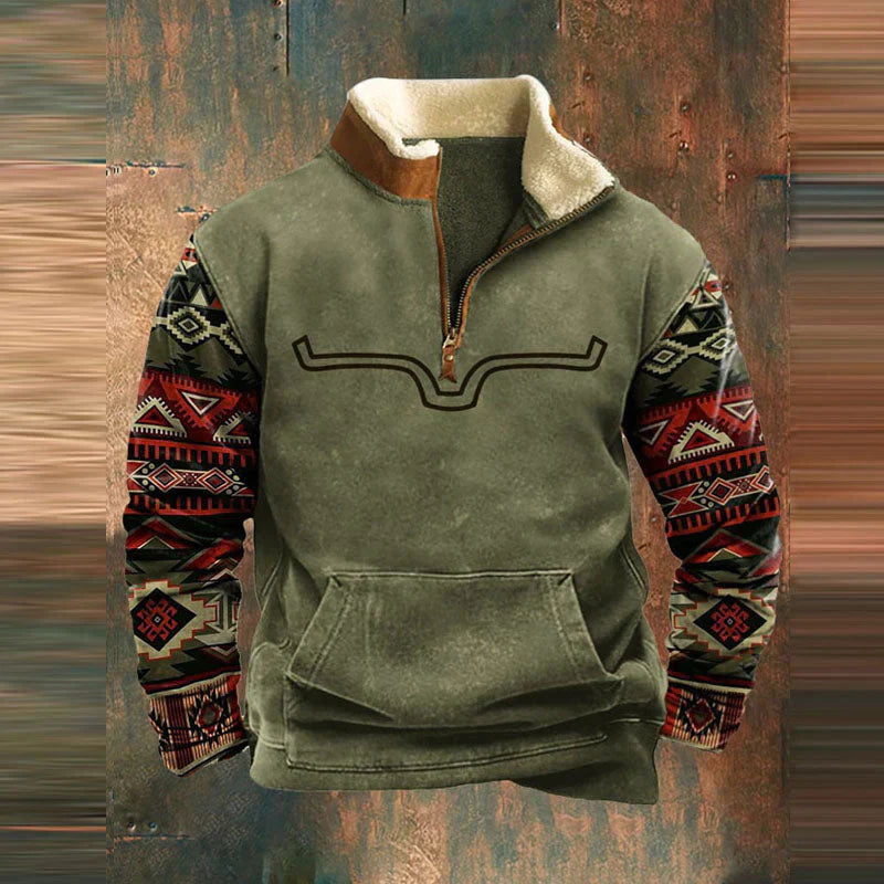 Herren Zip-Jacke Normale Passform - Norvielle