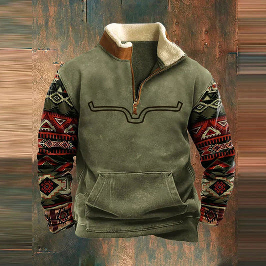 Herren Zip-Jacke Normale Passform - Norvielle