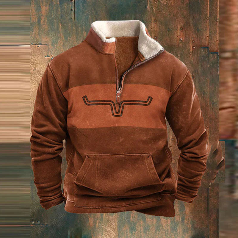 Herren Zip-Jacke Normale Passform