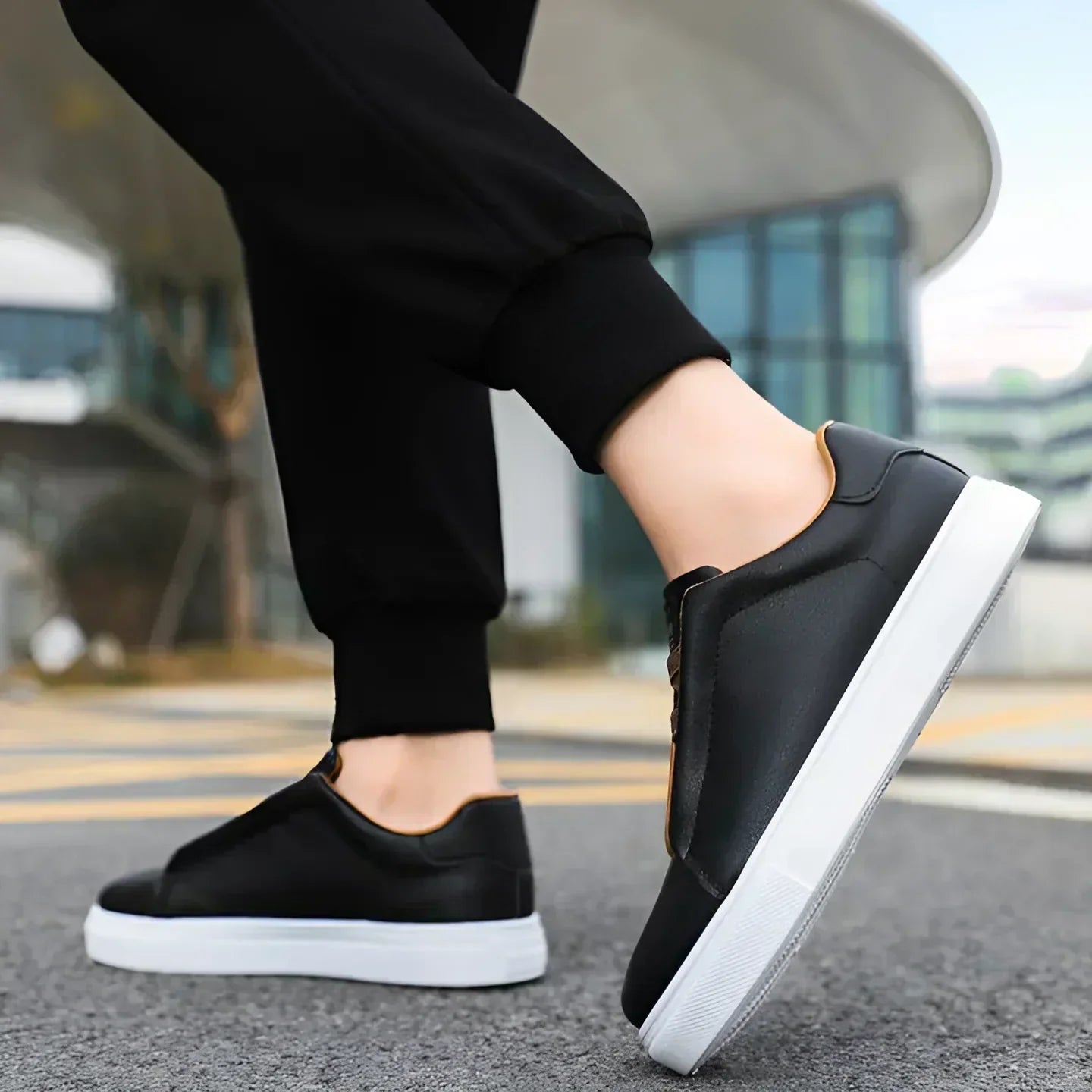 Herren Sneaker Schuhe Leder