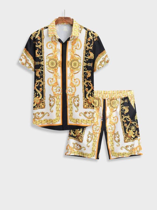 Herren Zweiteiler Kurzarm Sommer Set - Norvielle