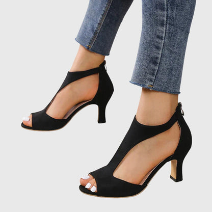 Damen Sandaletten Offene Zehenpartie Frühling Cutout