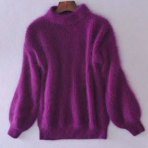 Damen Rollkragenpullover Strick