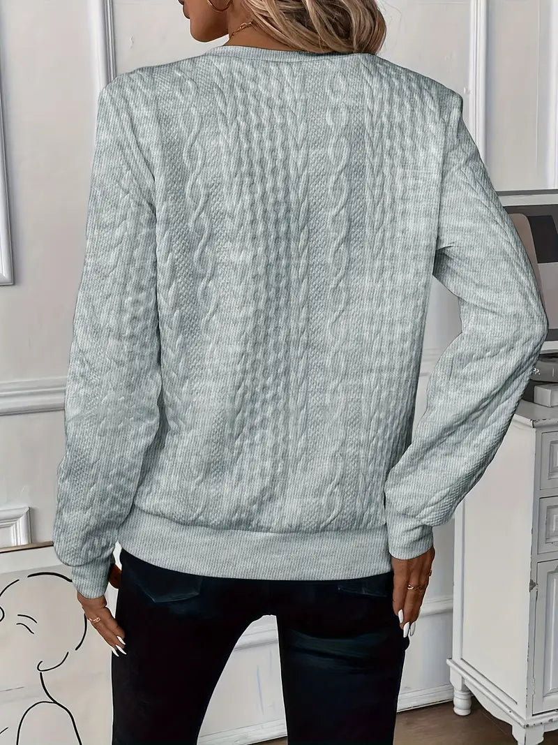 Norvielle Damen Reißverschluss-Pullover Elegantes Design