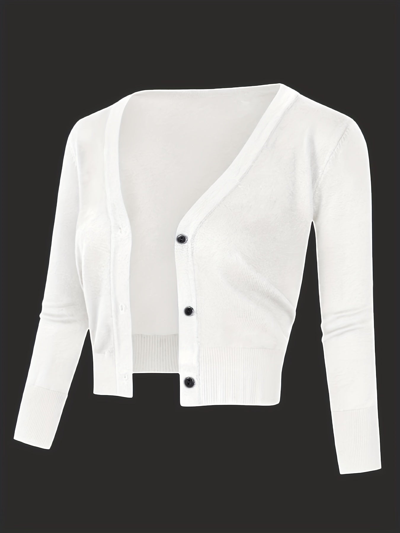 Norvielle Damen Bolerojacke Knopfverschluss