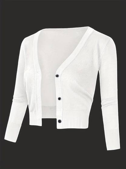 Norvielle Damen Bolerojacke Knopfverschluss
