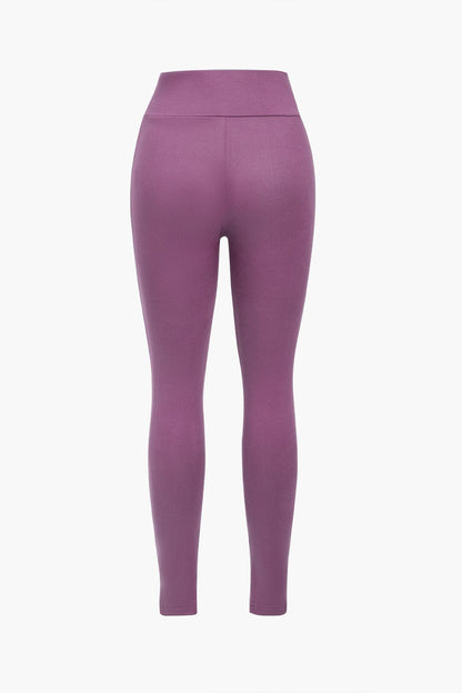 Damen Sportliches Zweiteiler-Set Cropped-Jacke Leggings