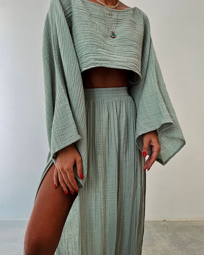 Mintgrünes Damen Lounge-Set - Norvielle