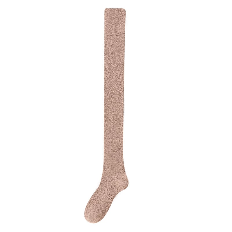 Damen Overknee-Haussocken extra Warm Flauschig Rutschfest