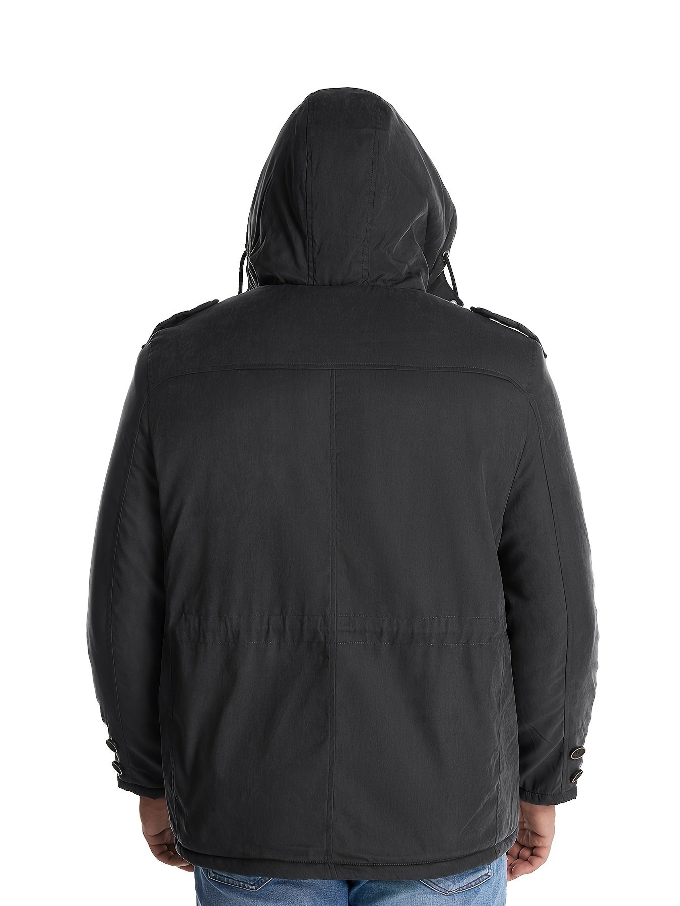 Herren Winterjacke Kapuze Warm Isoliert