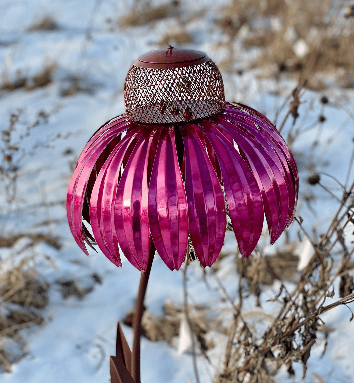 FloraBird Kegelblumen Vogelfutterhaus Holz