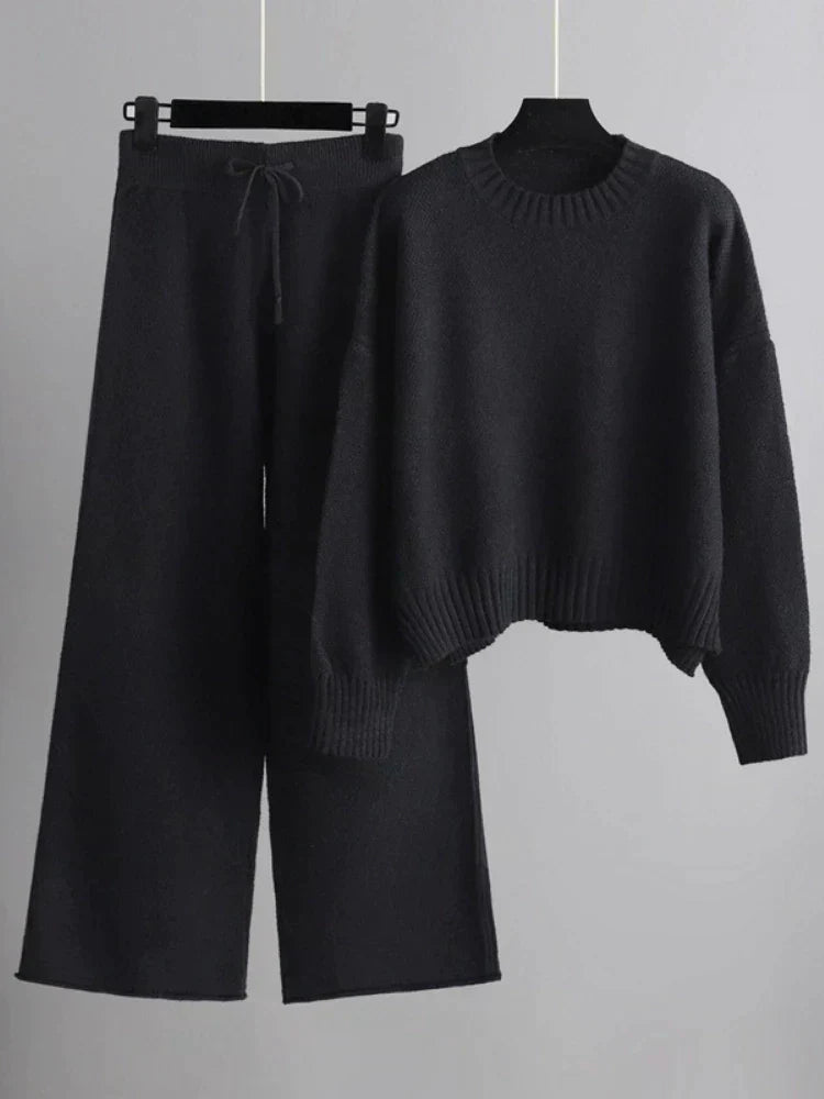 Norvielle Damen Tricot-Set mit Kordelzug