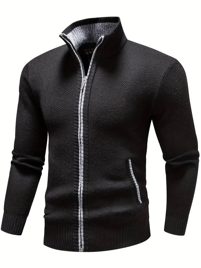 Herren Jacke Frontverschluss Reißverschluss