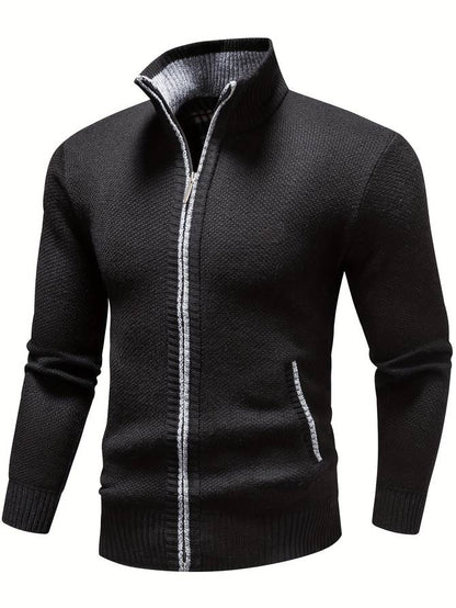 Herren Jacke Frontverschluss Reißverschluss