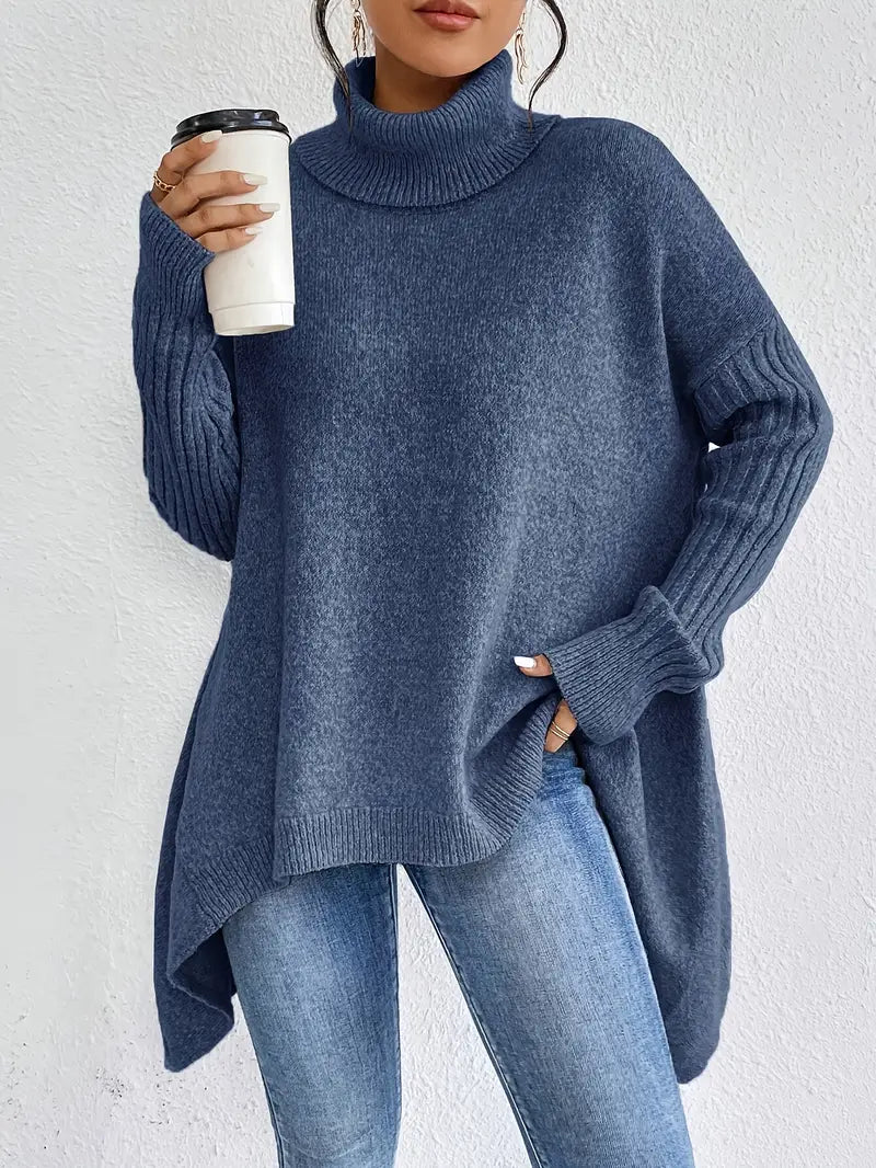Brigitte Damen Rollkragenpullover Lang - Norvielle