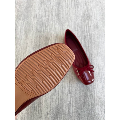 Damen Ballerinas Lackleder