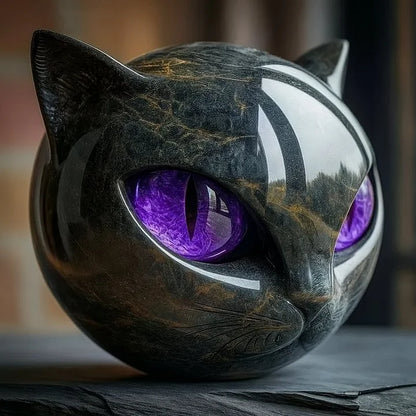 NyxCharm Mystische e Katzenkopf Skulptur