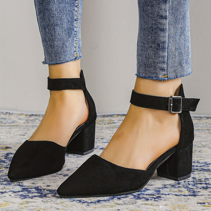Damen Sandalen Blockabsatz Schnürung Knöchelriemen