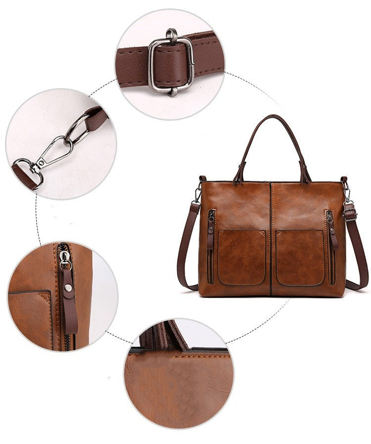 Elegante Damenhandtasche aus PU-Leder