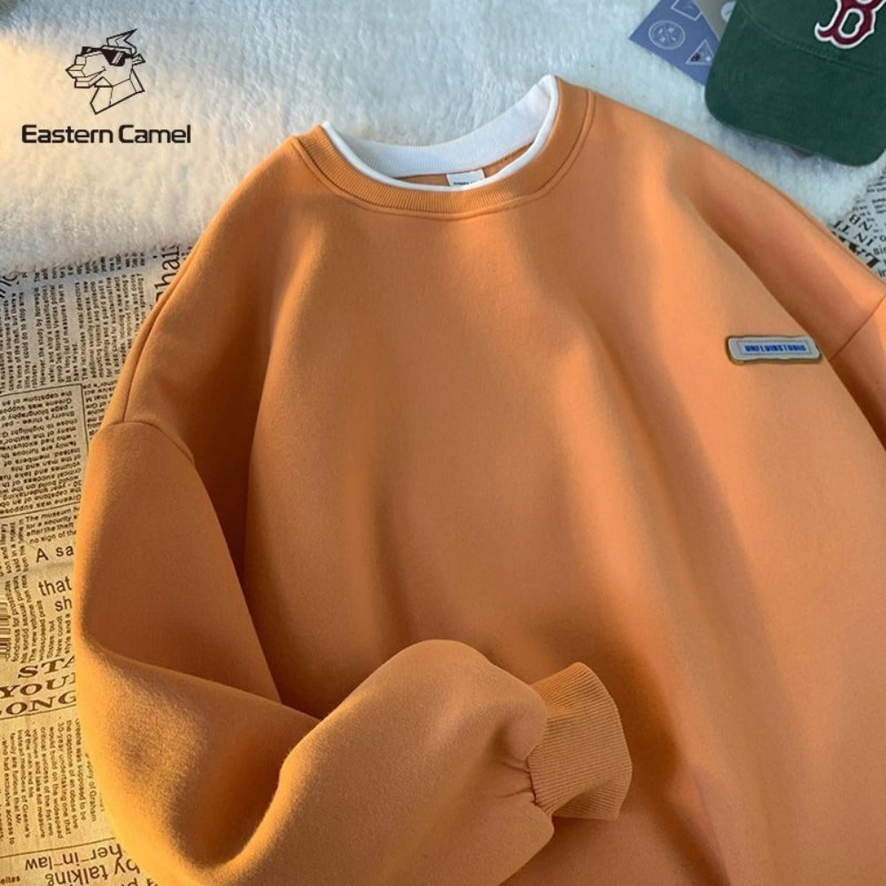 Damen Sweatshirt Rundhalsausschnitt Langarm Derna