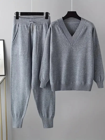 Damen Zweiteiliges Set Langärmlig