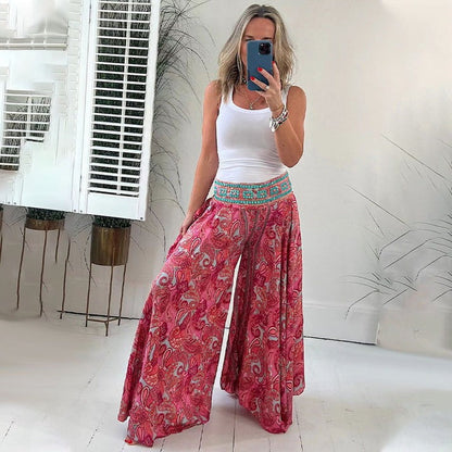 Norvielle Damen Sommerhosen Elastischer Bund Bequem