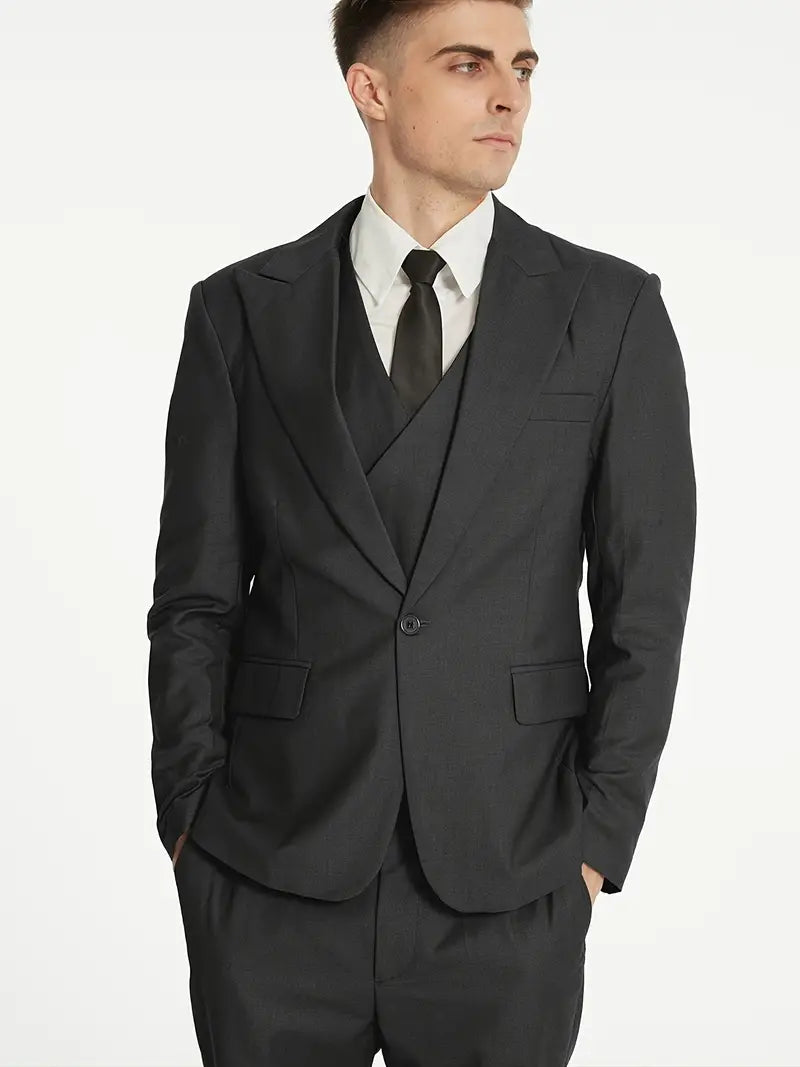 Herren Business-Anzug Blazer, Weste und Hose