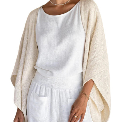 Damen Strickcardigan Offene Front Fatima - Norvielle