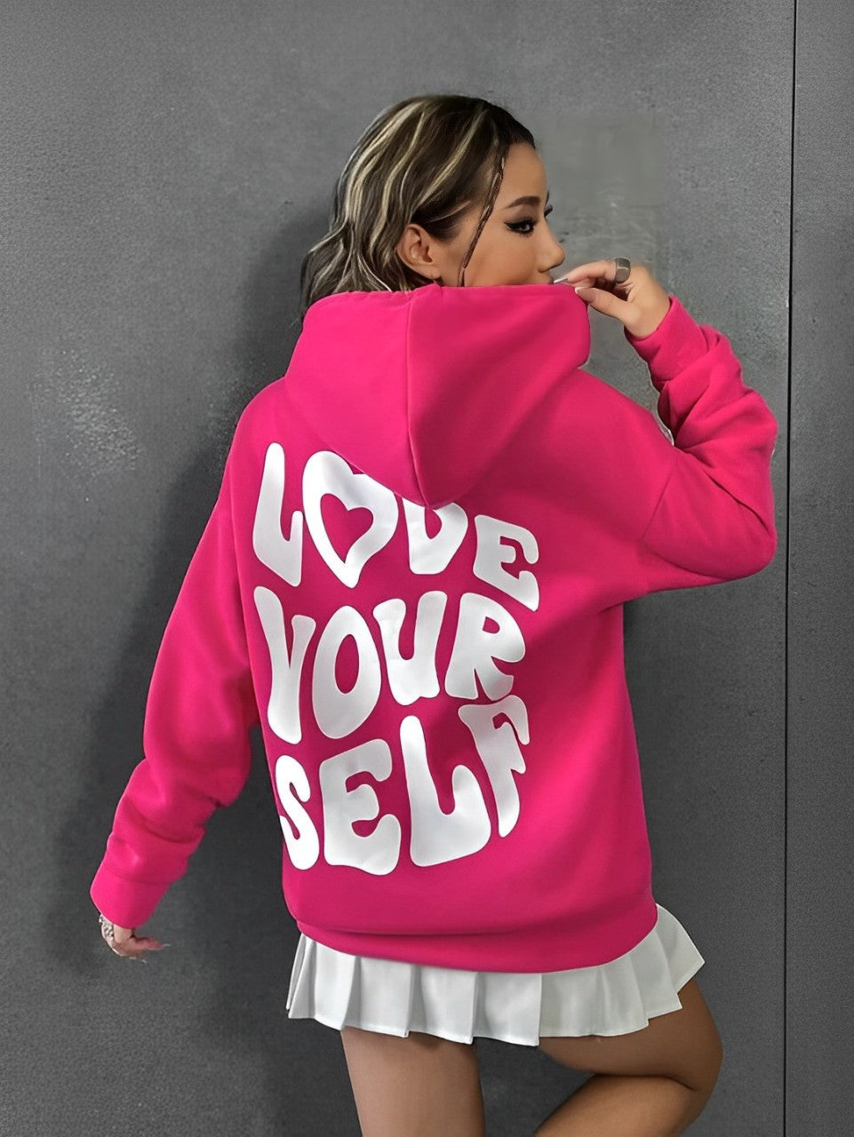 Daria Damen Hoodie Gemustert Atmungsaktiv Bequem