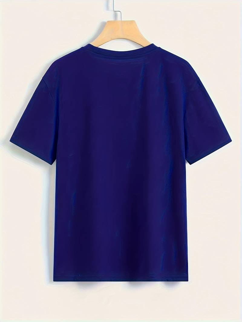 Norvielle Damen Rundhals T-Shirt Einfach Weiß