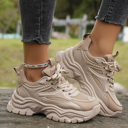 Norvielle Damen Plateau Sneaker Moderner Look