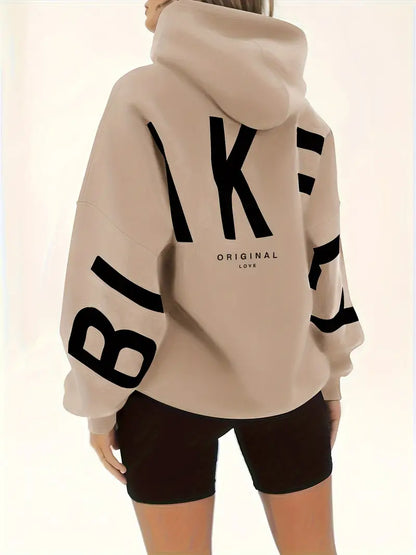 Norvielle Damen Kapuzenjacke Muster dick