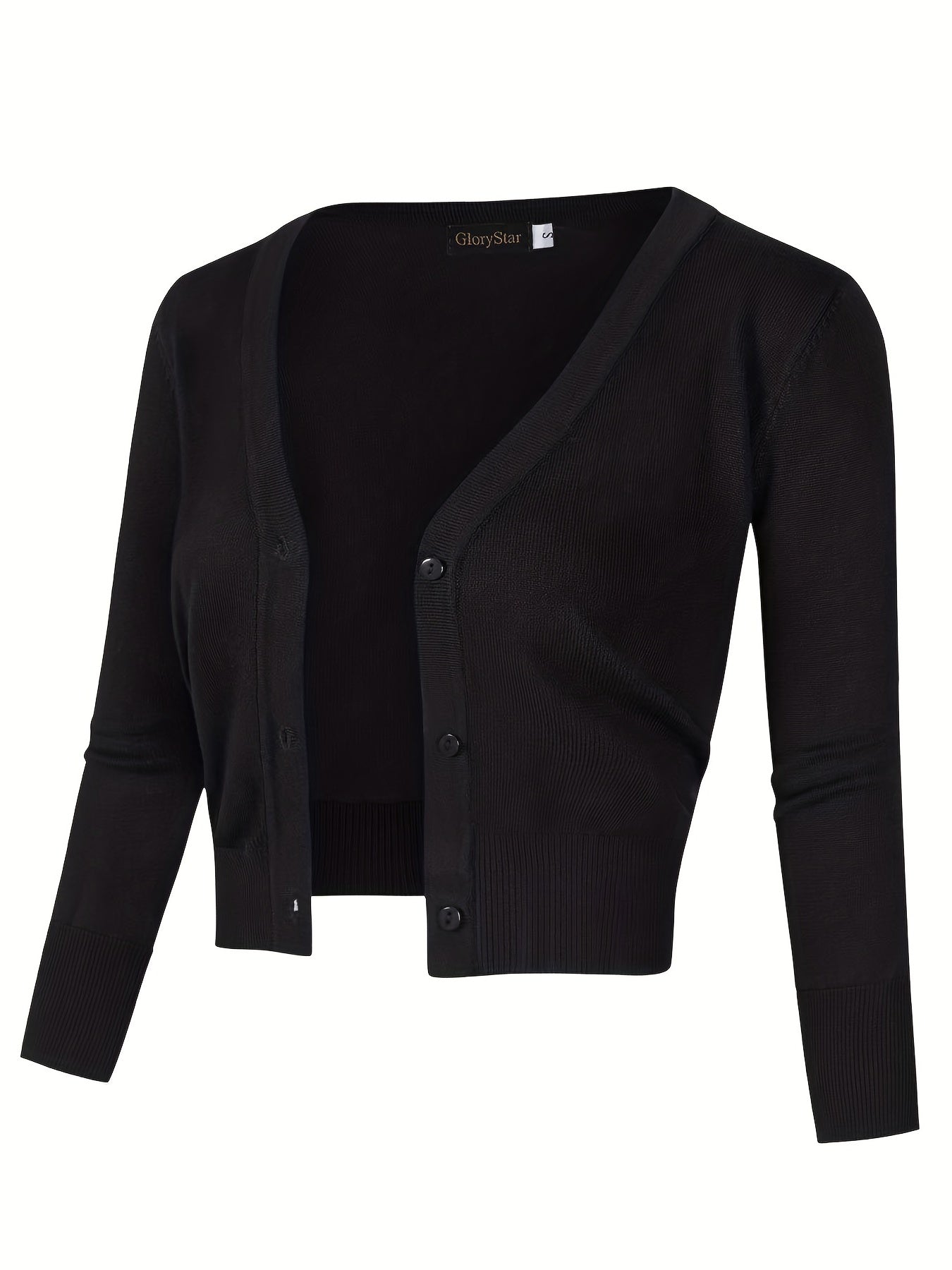 Norvielle Damen Bolerojacke Knopfverschluss