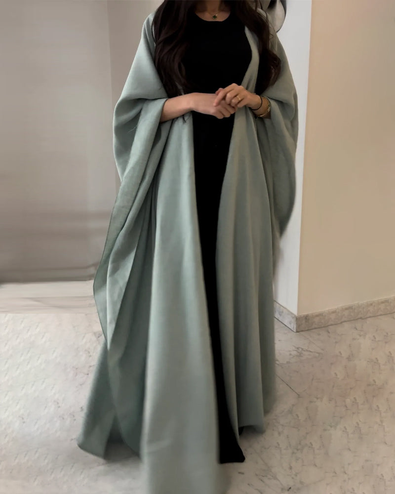 Elegantes Damen Maxi-Kleid Lang Fließend Abaya