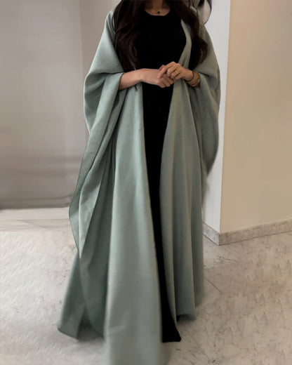 Elegantes Damen Maxi-Kleid Lang Fließend Abaya