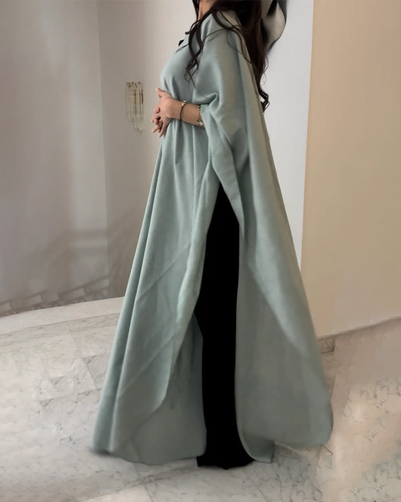 Elegantes Damen Maxi-Kleid Lang Fließend Abaya