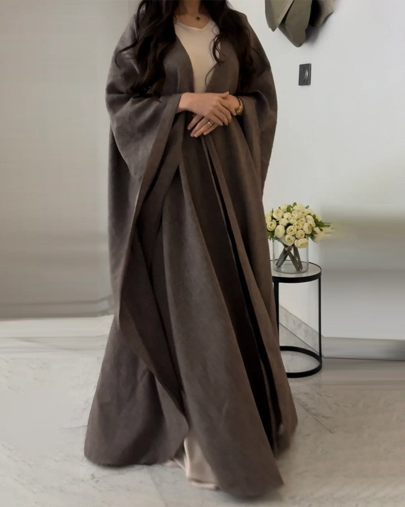 Elegantes Damen Maxi-Kleid Lang Fließend Abaya