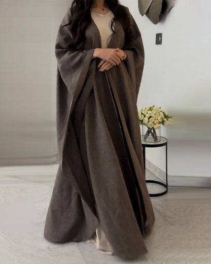 Elegantes Damen Maxi-Kleid Lang Fließend Abaya