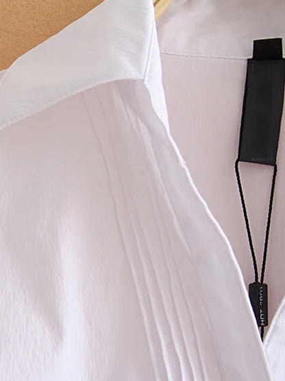 Damen Bluse Taillierte Ausführung mit Bindegürtel