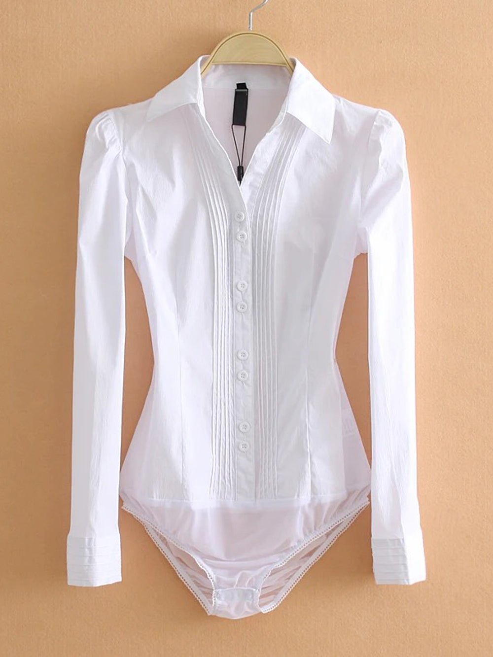 Damen Bluse Taillierte Ausführung mit Bindegürtel - Norvielle