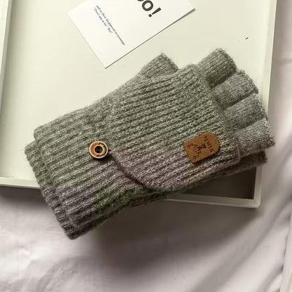 Herren Winter Handschuhe Fingerlos Warm Bequem