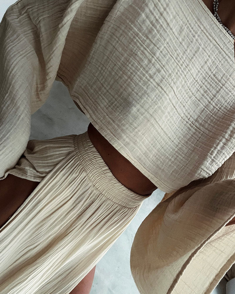 Mintgrünes Damen Lounge-Set