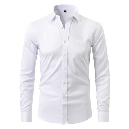 Herren Langarmhemd Knitterfrei
