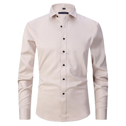 Herren Langarmhemd Knitterfrei
